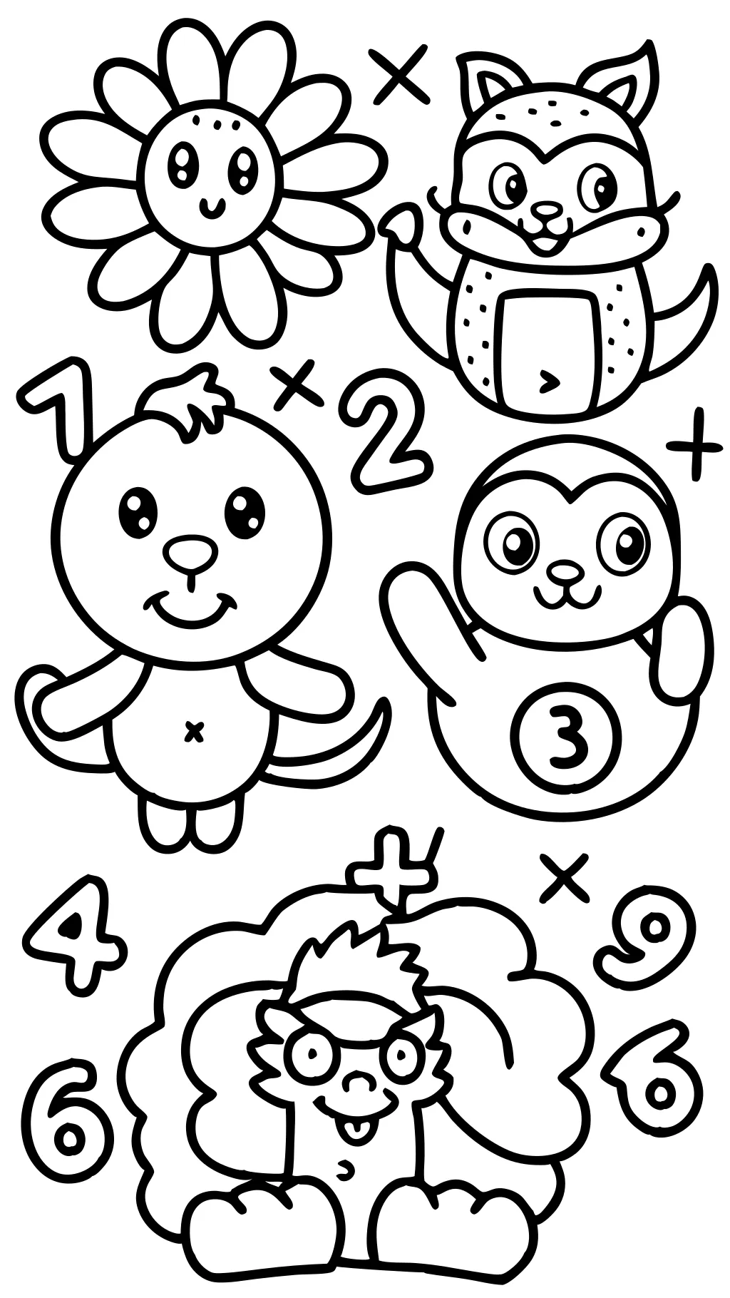 math coloring pages multiplication